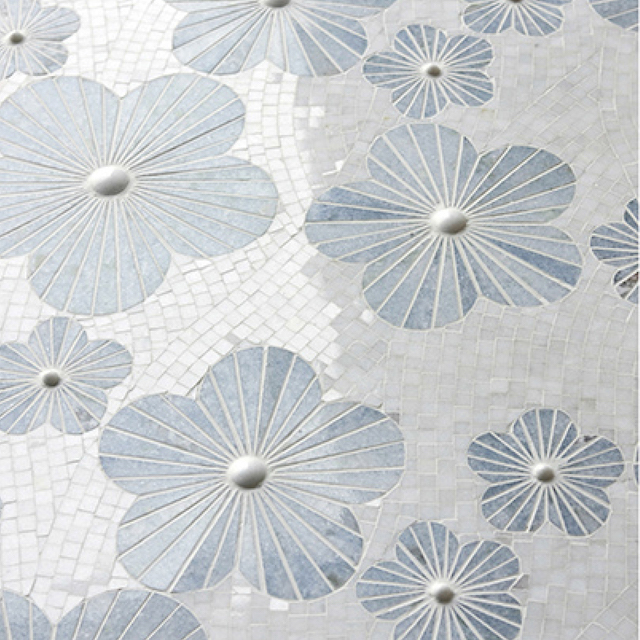 3D Waterjet Mosaic Blossom