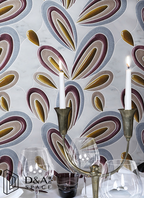 3D Waterjet Mosaic Rabbit Ears