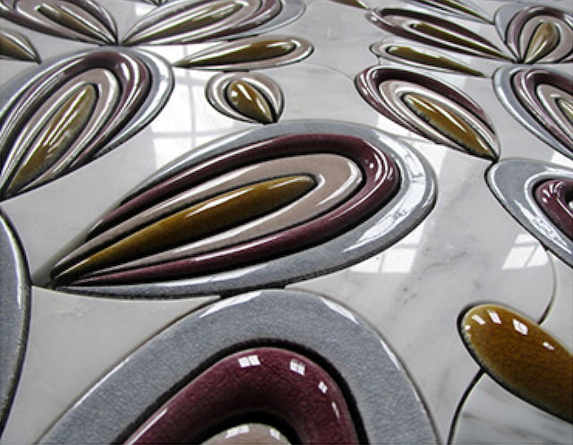 3D Waterjet Mosaic Rabbit Ears