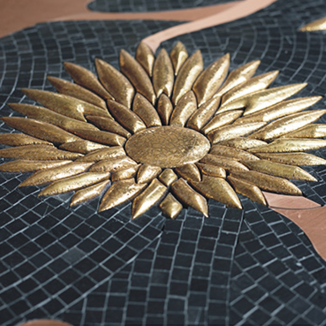 3D Waterjet Mosaic Mum