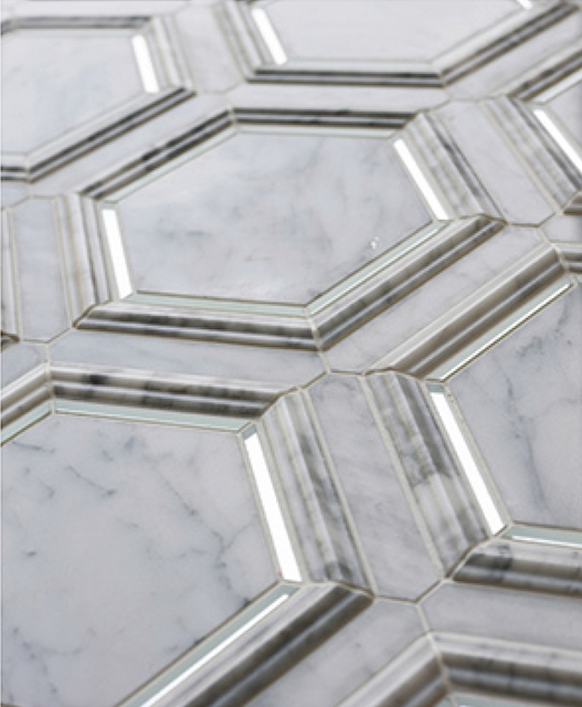 3D Waterjet Mosaic Prism