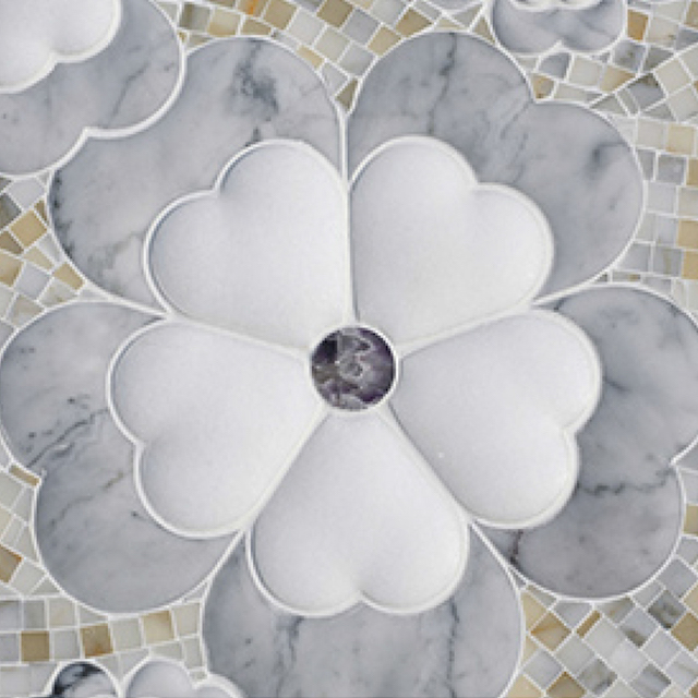 3D Waterjet Mosaic Elegance