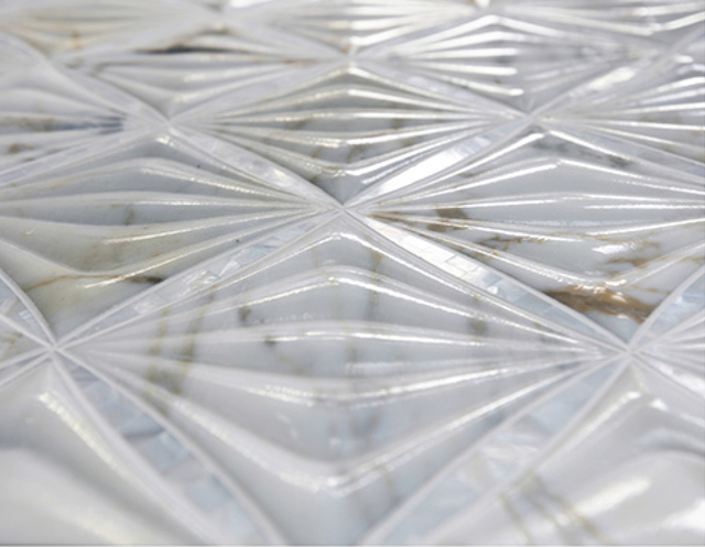 3D Waterjet Mosaic Mirror Stone / Athens