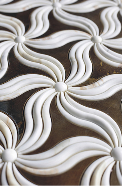 3D Waterjet Mosaic Hyacinth