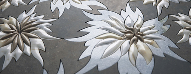 3D Waterjet Mosaic Blooming