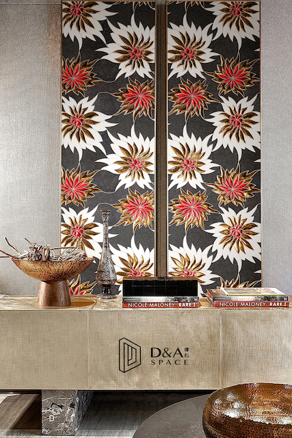 3D Waterjet Mosaic Blooming