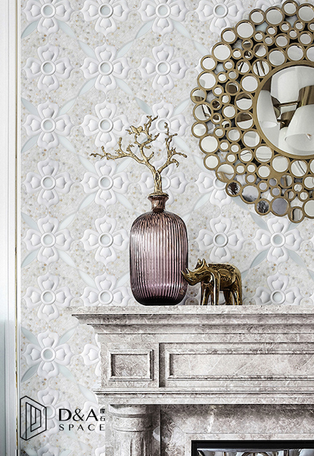 3D Waterjet Mosaic Petal