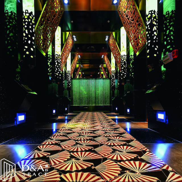 3D Waterjet Mosaic Fan Rosso 3D