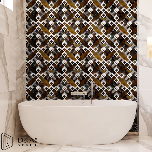 3D Waterjet Mosaic Diamond